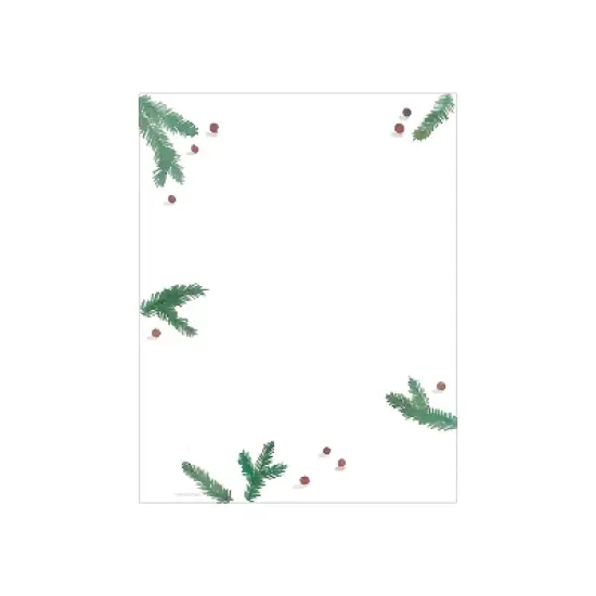 Great Papers! Pine and Berries Holiday Letterhead Multicolor 80/Pack (2020129) image {1}