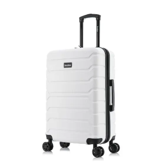 InUSA Trend Lightweight Hardside Medium Checked Spinner Suitcase  image {9}