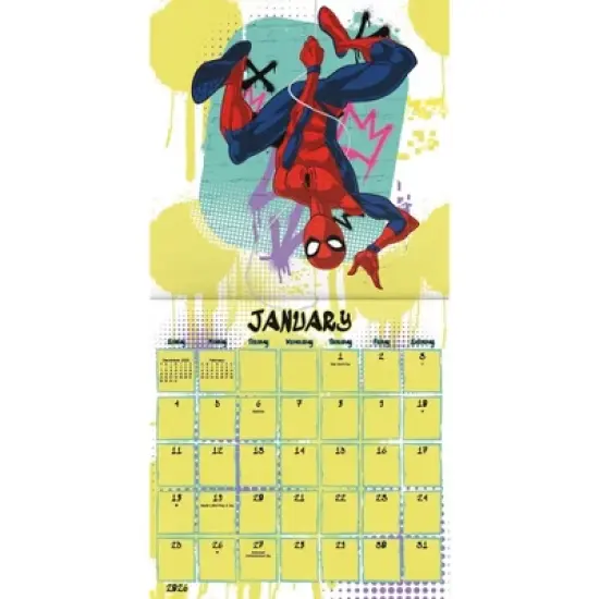 Marvel 2026 Spider-Man 12"x12" Wall Calendar image {1}