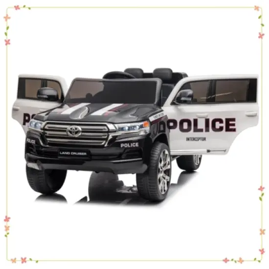 Kids 12V 2-Seater Ride On Car, Licensed Toyota Land Cruiser Electric Car image {8}