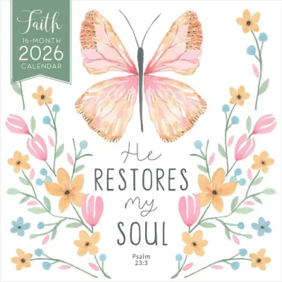 Hopper Studio Faith 2026 12"x24" Hanging Square Wall Calendar Plastic-Free image {9}