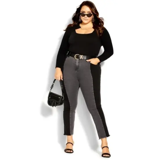 Women's Plus Size Amelia Cardigan - black | CITY CHIC image {1}