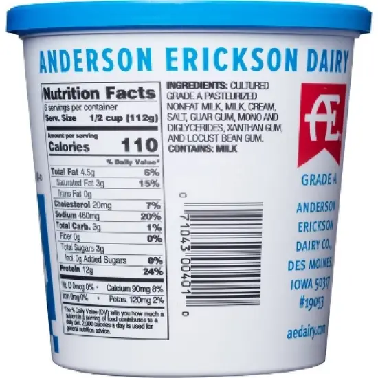 Anderson Erickson Old Fashioned Cottage Cheese - 24oz image {2}