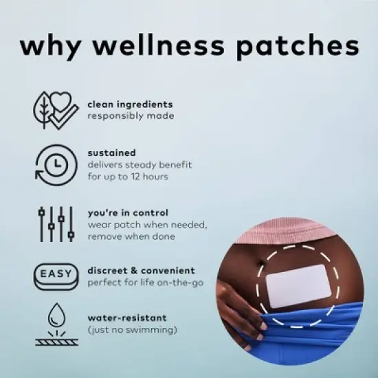 The Good Patch Cycle Plant-Based Vegan Wellness Patch - 4ct image {3}