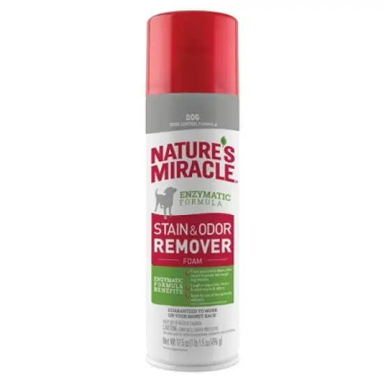 Nature's Miracle Dog Stain and Odor Remover Foam 17.5oz image {9}