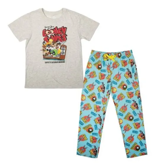 Looney Tunes Adult Juniors Sleepwear Set with Short Sleeve Tee and Sleep Pants image {4}