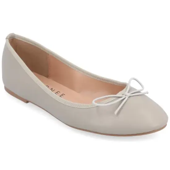 Journee Collection Womens Vika Slip On Round Toe Ballet Flats image {11}