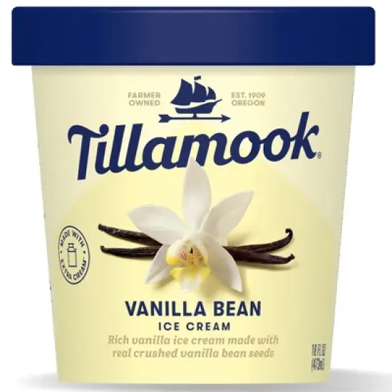 Tillamook Vanilla Bean Frozen Ice Cream - 16 fl oz image {6}