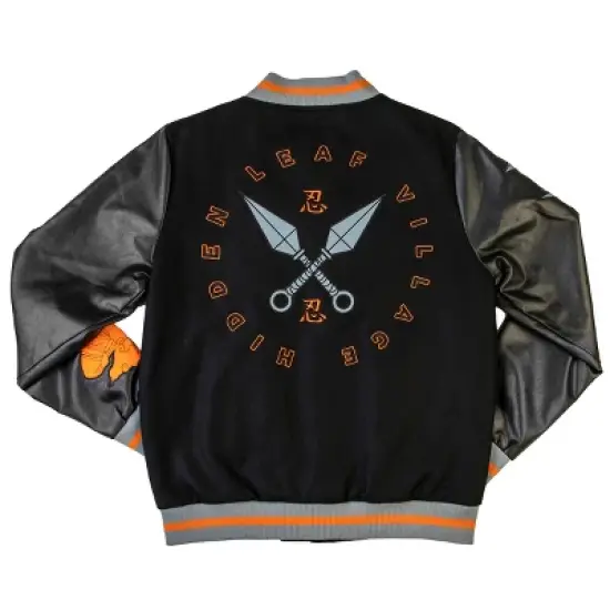 Naruto Hidden Leaf Village Men&rsquo;s Varsity Jacket image {1}