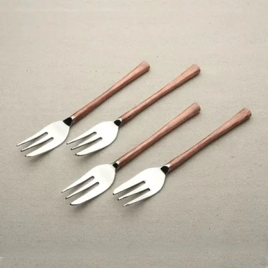 Inox Artisans Medicki Dessert/Pastry Fork 4 Pc. Set image {2}