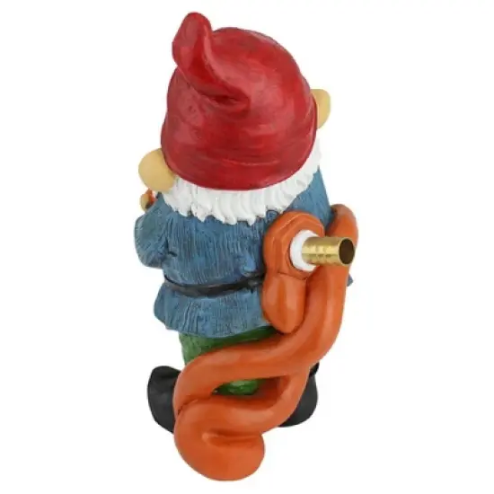 Design Toscano Hose It Off Harry, Gnome Spitter Piped Statue image {3}