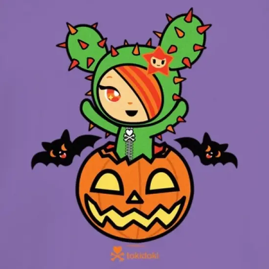 Junior's Tokidoki Halloween jack-o'-lantern SANDy T-Shirt image {1}
