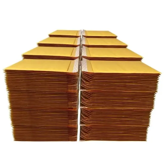 UOFFICE Pack of 400 Kraft Bubble Mailers 8.5" x 12" - #2 Self-Seal Padded Envelopes image {3}