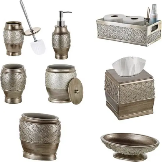 Creative Scents Silver Dublin Toilet Brush With Holder image {6}