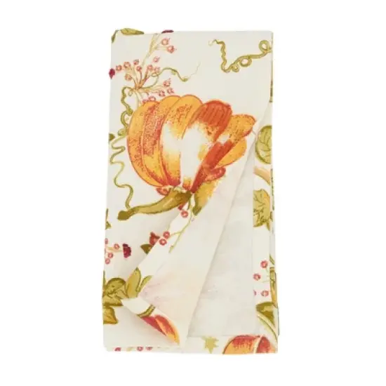 Saro Lifestyle Table Napkins With Pumpkin Design (Set of 4) image {1}
