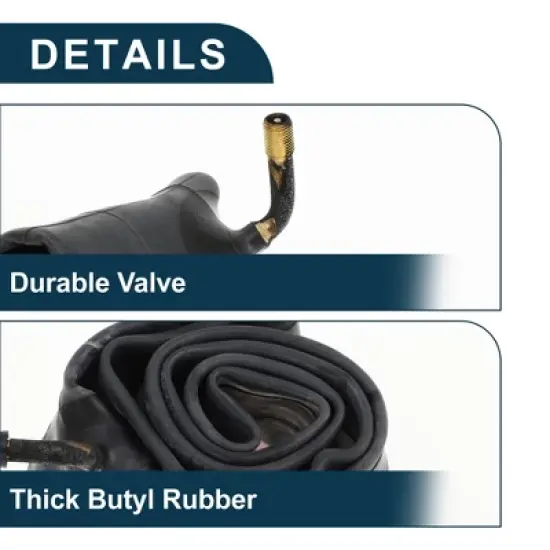 Unique Bargains Bike MTB Cycling Inner Tire 14x2.5 inch Durable Bent Valve Bicycle Inner Tube 1 Pcs image {3}