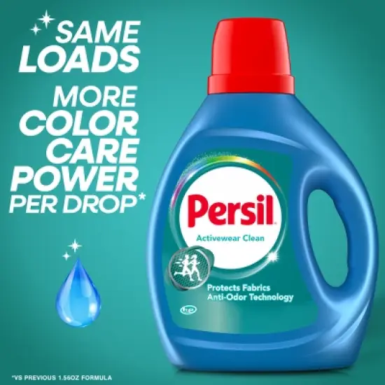 Persil Activewear Liquid Laundry Detergent 50 Loads - 84 fl oz image {9}