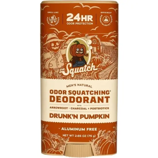 DR. SQUATCH Men's Natural Deodorant - Drunkn Pumpkin - 2.65oz image {4}