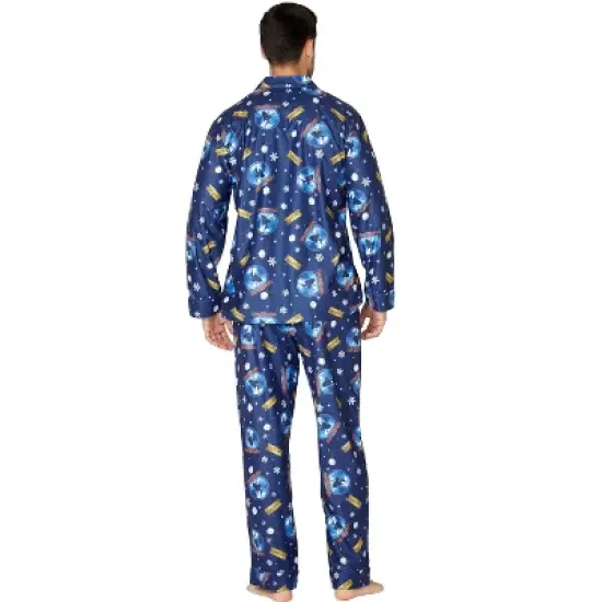 The Polar Express Adult Believe Button-Front Coat Shirt And Pants Pajama Set image {2}