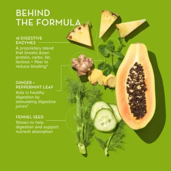 HUM Nutrition Flatter Me Vegan Vitamin Capsules for Bloating Relief image {4}