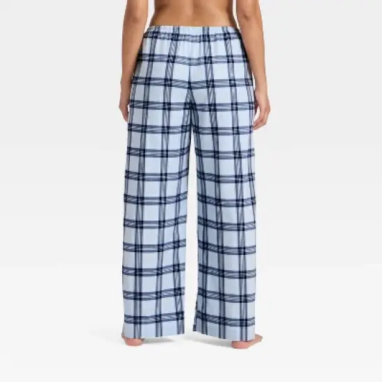 Women's Flannel Wide Leg Pajama Pants - Wild Fable&trade; image {1}