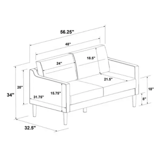 Lyndhurst Loveseat - Threshold&trade; image {7}