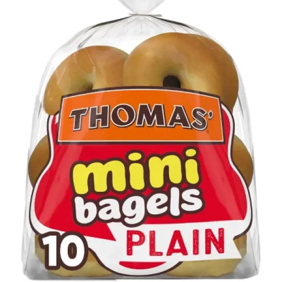 Thomas' Plain Mini Bagels - 15oz/10ct image {12}