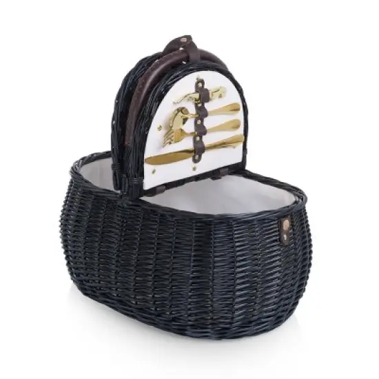 Picnic Time Evening Picnic Basket Black image {2}