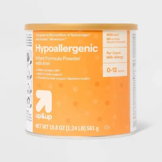 Non-GMO Hypoallergenic Powder Infant Formula - 19.8oz - up&up&trade; image {6}