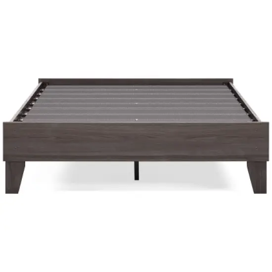 Brymont Platform Bed Dark Gray - Signature Design by Ashley image {1}