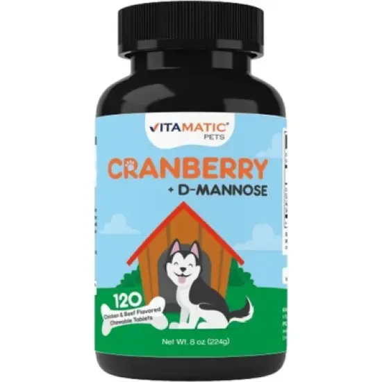 Cranberry for Dogs - 120 Chewable Tablets image {8}