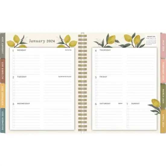 Lang 2023-24 Planner 8.25"x9.25" Just Breathe image {2}