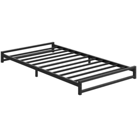 Whizmax 6 Inch Twin Size Bed Frame Heavy Duty Metal Platform Bed Frame, Steel Slats Support and Mattress Foundation, No Box Spring Needed, Black image {8}
