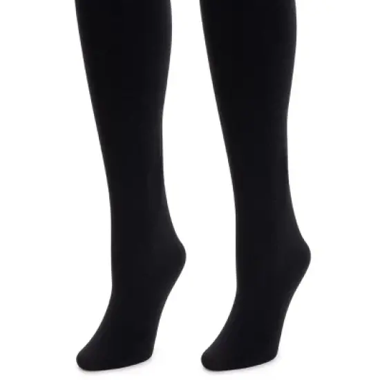 MUK LUKS Women's 2 Pair Pack Fleece Lined Tights image {1}