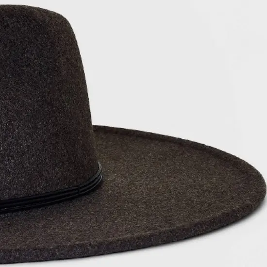 Felt Wide Brim Fedora Hat - Universal Thread&trade; image {3}