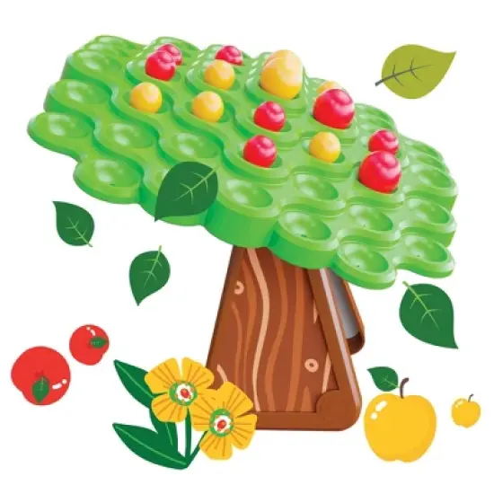 Quercetti Stay Apple Balance Tree Game, Learn Weight Distribution, Kids 5+ image {2}