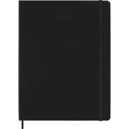 Moleskine 2024 Weekly Planner XL 9.84"x7.48" Hardcover Black image {1}