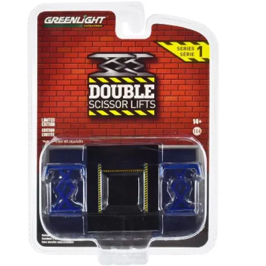 Automotive Double Scissor Lift Blue "Double Scissor Lifts" Series 1 1/64 Diecast Model by Greenlight image {2}