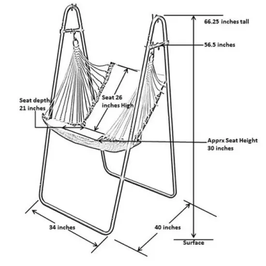 Soft Comfort Swing Chair & Stand with Sunbrella - Algoma
 image {7}