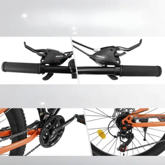 DSVIMOY Bicycles, 26 inch Mountain Bike for Men and Women, 21-Speed Mountain Bike, Black, 63"*24.3"*35" image {4}