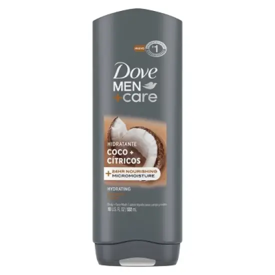 Dove Men+Care Coconut and Citrus Body Wash & Face Wash - Coco + C&iacute;tricos - 18 fl oz image {6}