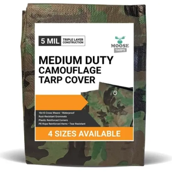 Moose Supply Waterproof Poly Camo Tarp Cover image {8}