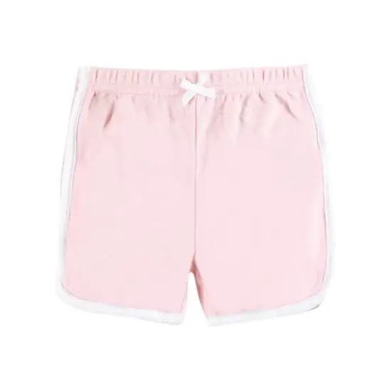 Hudson Baby Girl Shorts Bottoms 4-Pack, Pink White image {2}