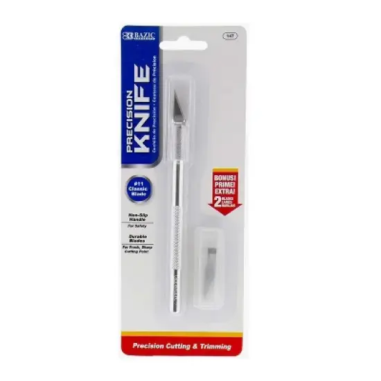BAZIC Products&reg; Precision Knife with Replacement Blades, Pack of 6 image {1}