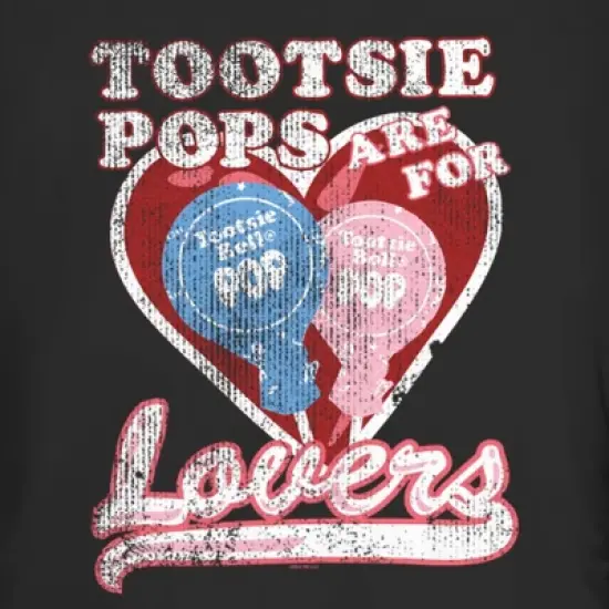 Junior's Tootsie Pop Vintage Pops Are For Lovers T-Shirt image {1}