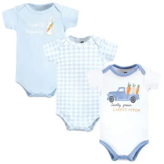 Hudson Baby Cotton Bodysuits, Carrot Patch Truck image {5}