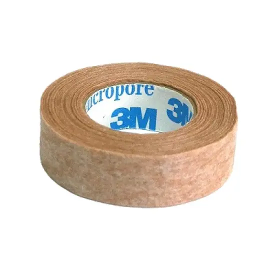 3M Micropore Paper Tape - 1/2" x 10 yds Tan - - Box of 24 image {1}