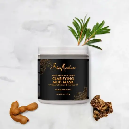 SheaMoisture African Black Soap Tamarind Extract & Tea Tree Oil Clarifying Mud Mask - 6oz image {3}