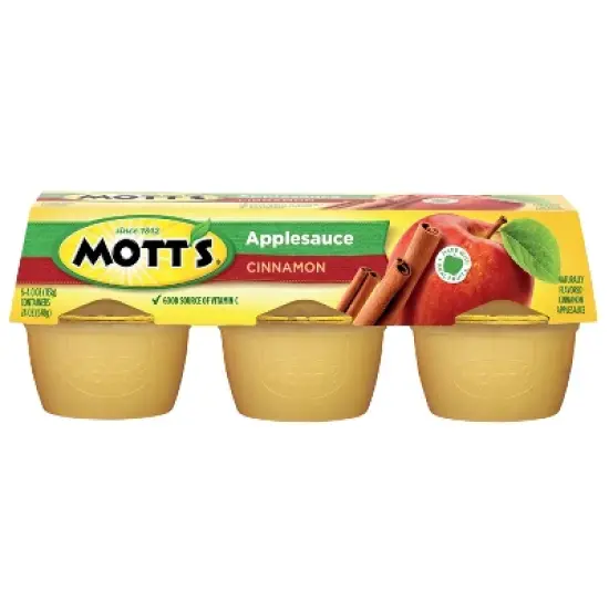Mott's Cinnamon Applesauce Cups - 24oz/6ct image {1}