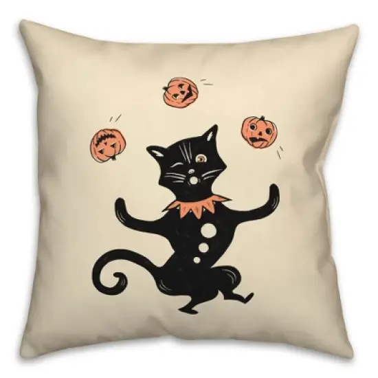 Creative Products Juggling Cat 18 x 18 Indoor / Outdoor Pillow image {3}